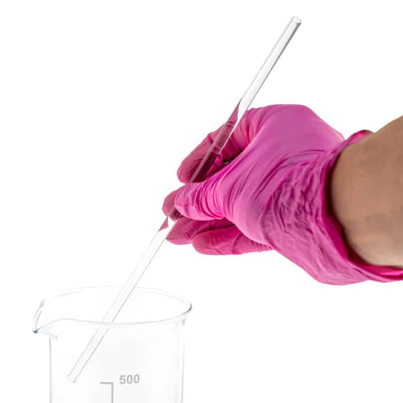 Bagietka szklana laboratoryjna, szkło borokrzemowe 3.3