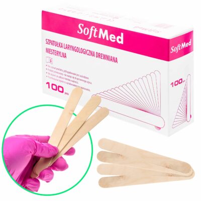 Szpatułki laryngologiczne drewniane SoftMed