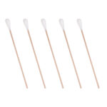 Wymazówka drewniana z bawełnianym wacikiem