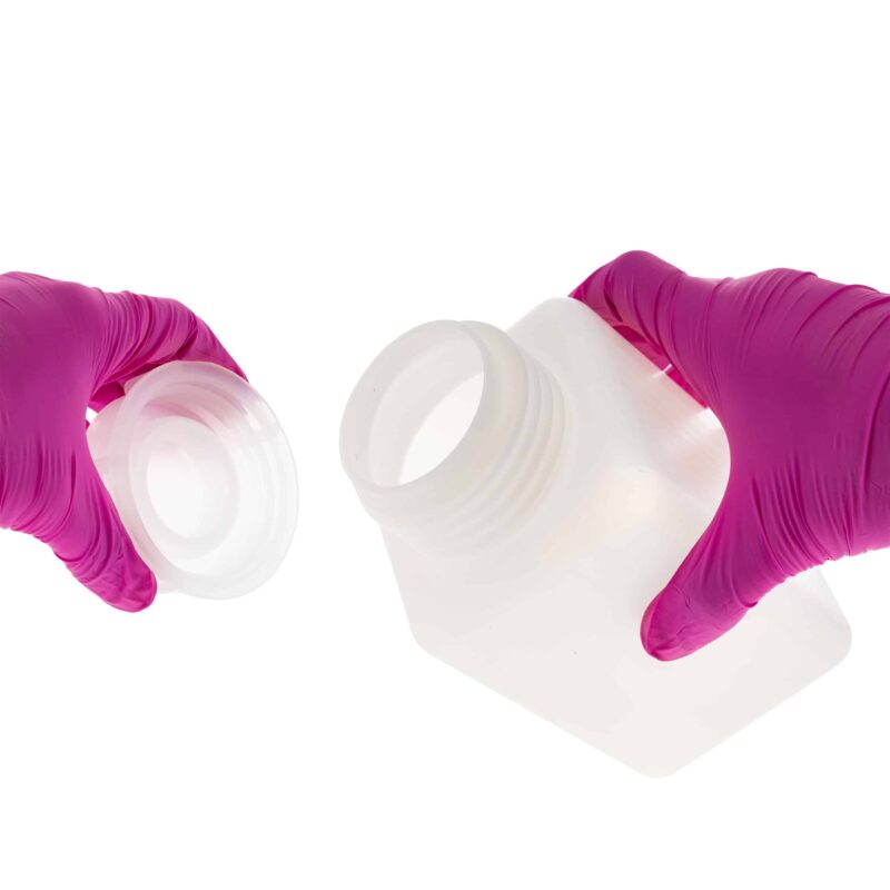 Butelka laboratoryjna czworokątna HDPE