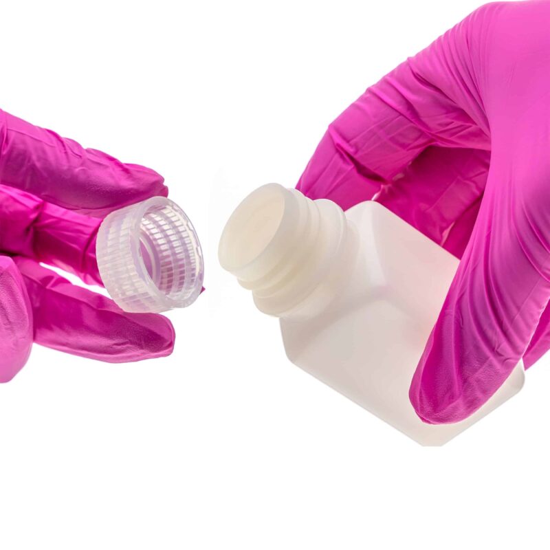 Butelka laboratoryjna czworokątna HDPE