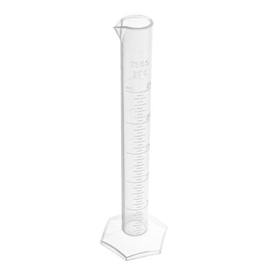 Cylinder miarowy z PP 25 ml skala wypukła