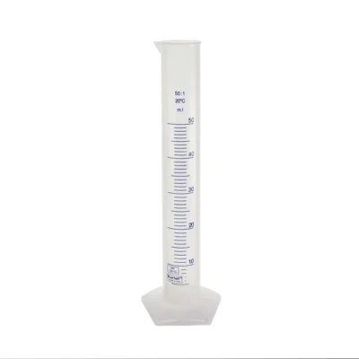 Cylinder miarowy PP skala niebieska Kartell 50 ml