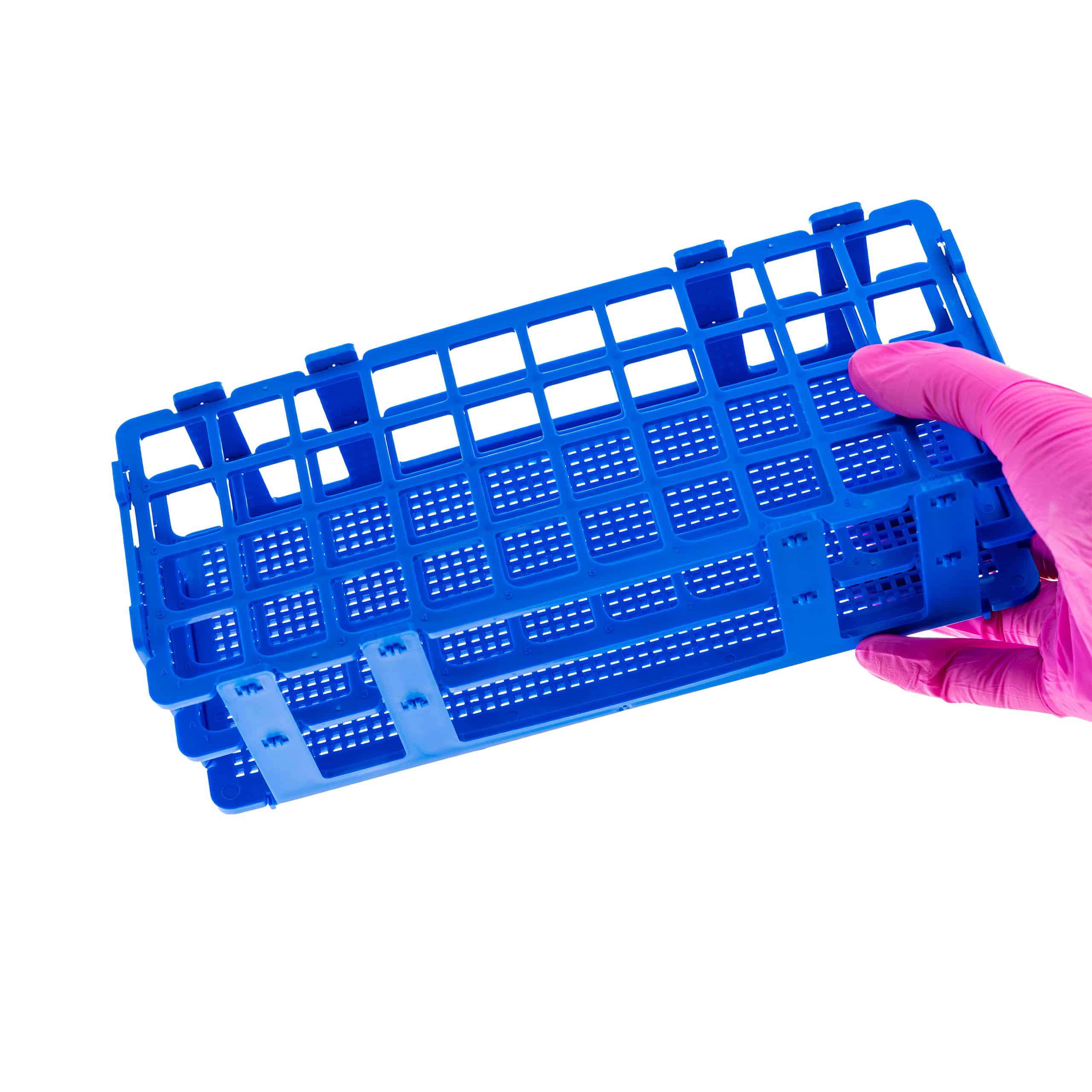 Stojak na probówki składany, polipropylen (PP)