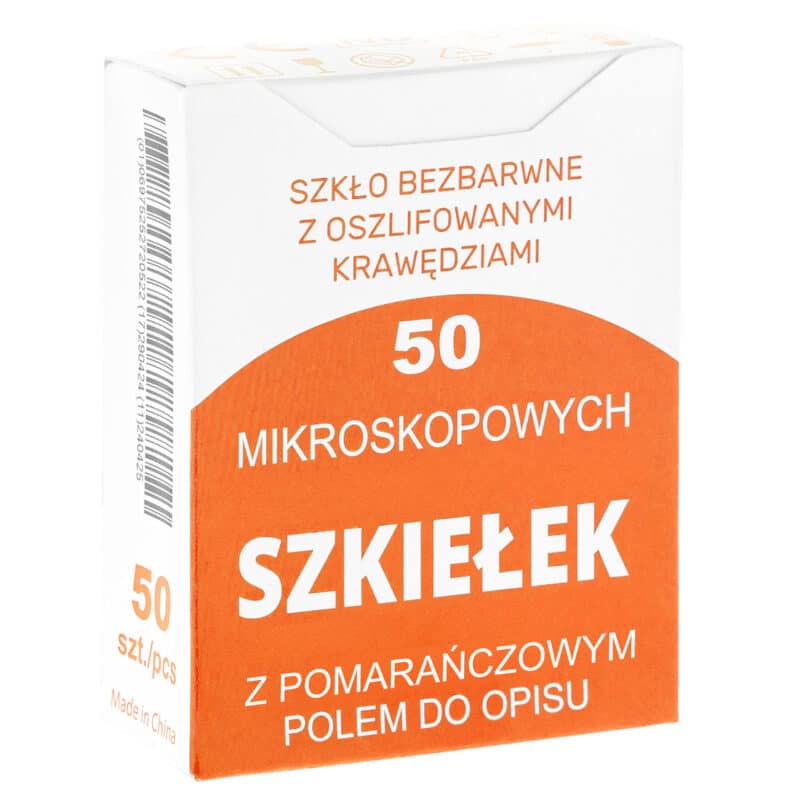 Szkiełka podstawowe mikroskopowe 76 x 26 mm z polem do opisu
