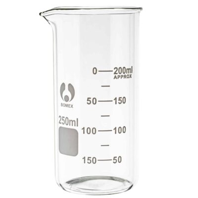 Zlewka szklana wysoka BOMEX 250 ml