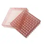 Kriopudełko na probówki do mrożenia, poliwęglan (PC), 100 miejsc, czerwone