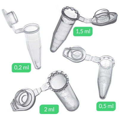 Mikroprobówki wirówkowe 0,2 ml / 0,5 ml / 1,5 ml / 2 ml polipropylen (PP)