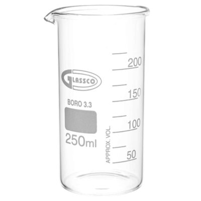 Zlewka szklana 250 ml wysoka