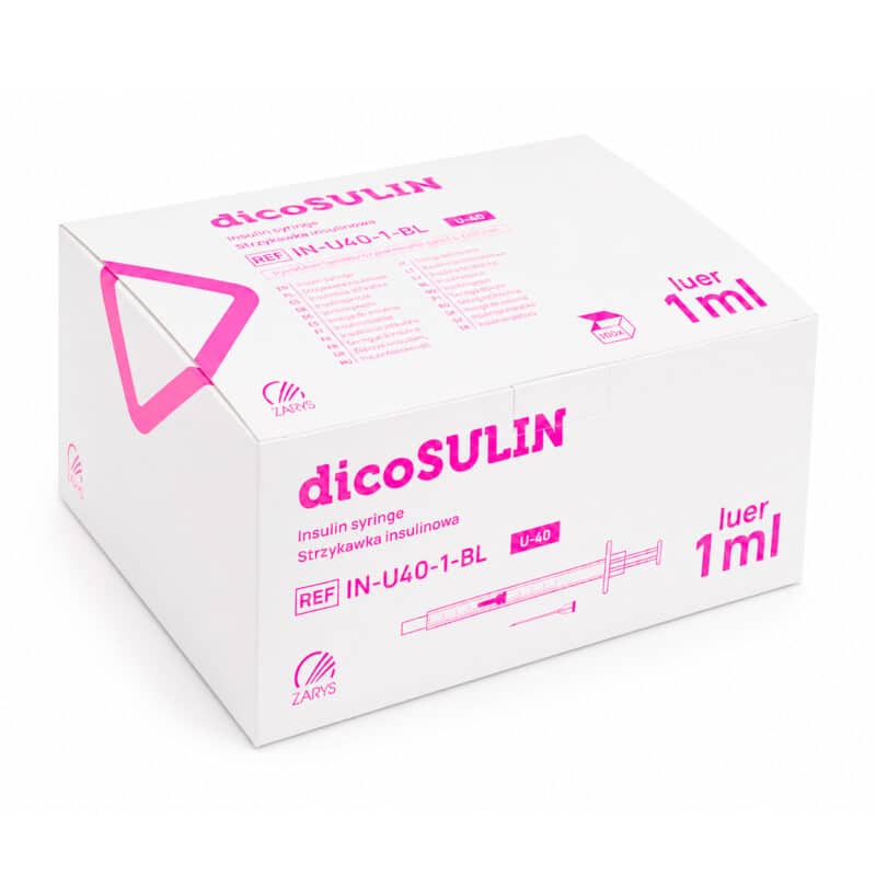 Strzykawka insulinowa dicoSULIN 1 ml z igłą- sterylna | Zarys