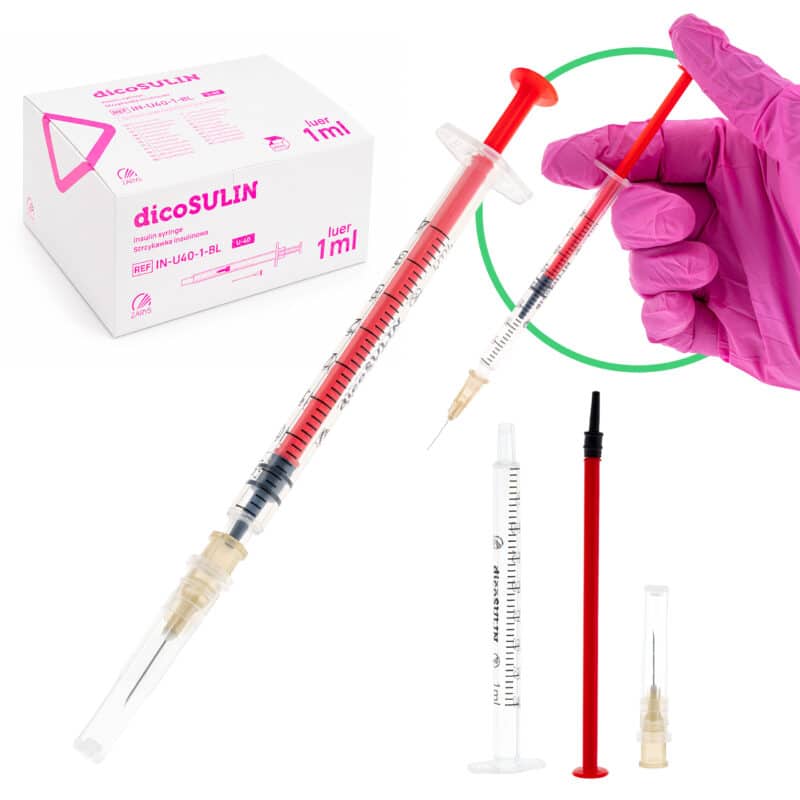 Strzykawka insulinowa dicoSULIN 1 ml z igłą- sterylna | Zarys
