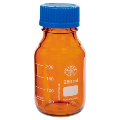 Butelka laboratoryjna szklana oranż SIMAX 250 ml