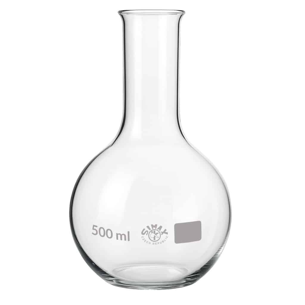 Kolba płaskodenna bez szlifu SIMAX 500 ml