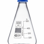 Kolba szklana Boro 3.3 stożkowa Erlenmeyera z gwintem i nakrętką