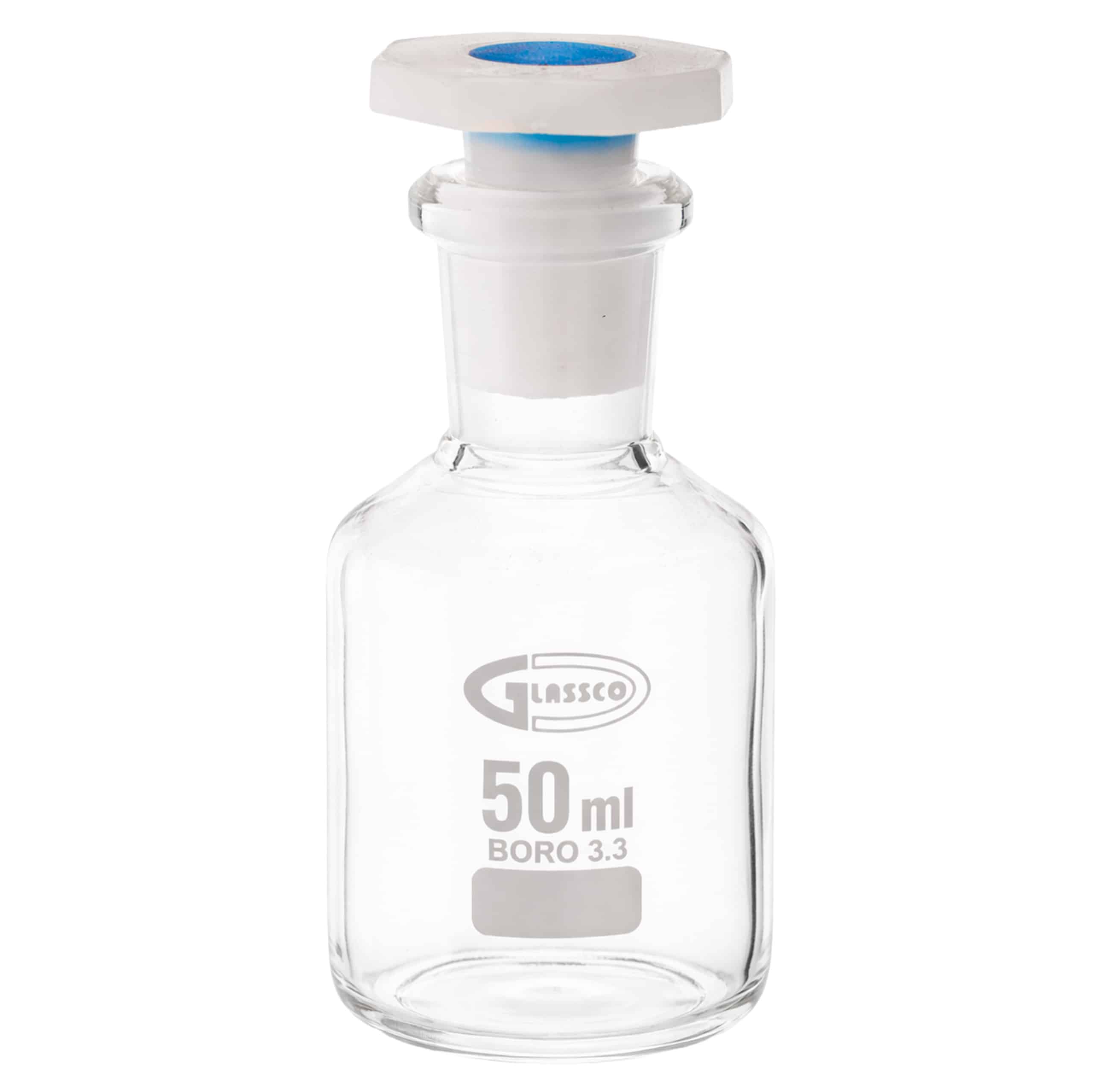 Butelka szklana na odczynniki z korkiem PE