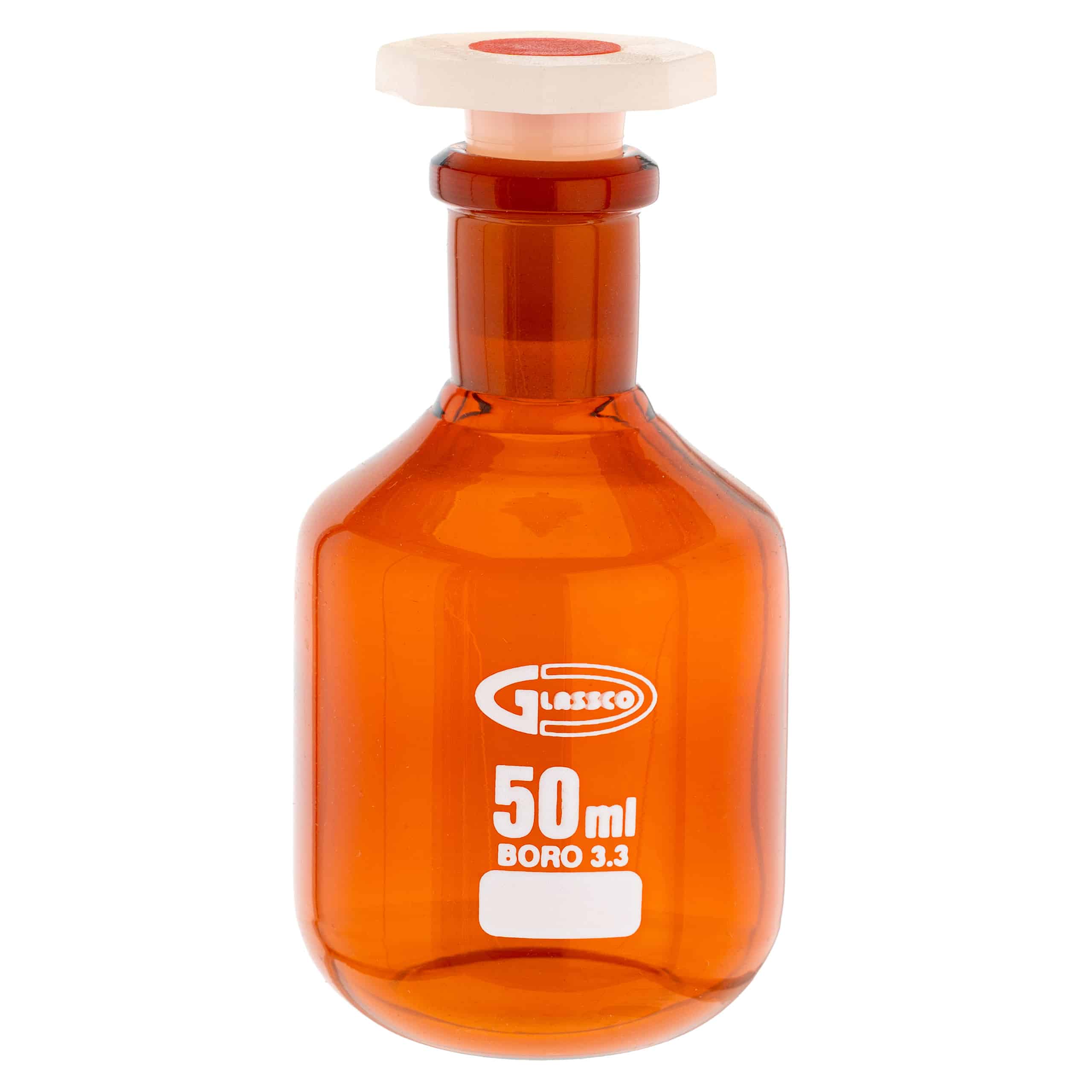 Butelka szklana na odczynniki z korkiem PE