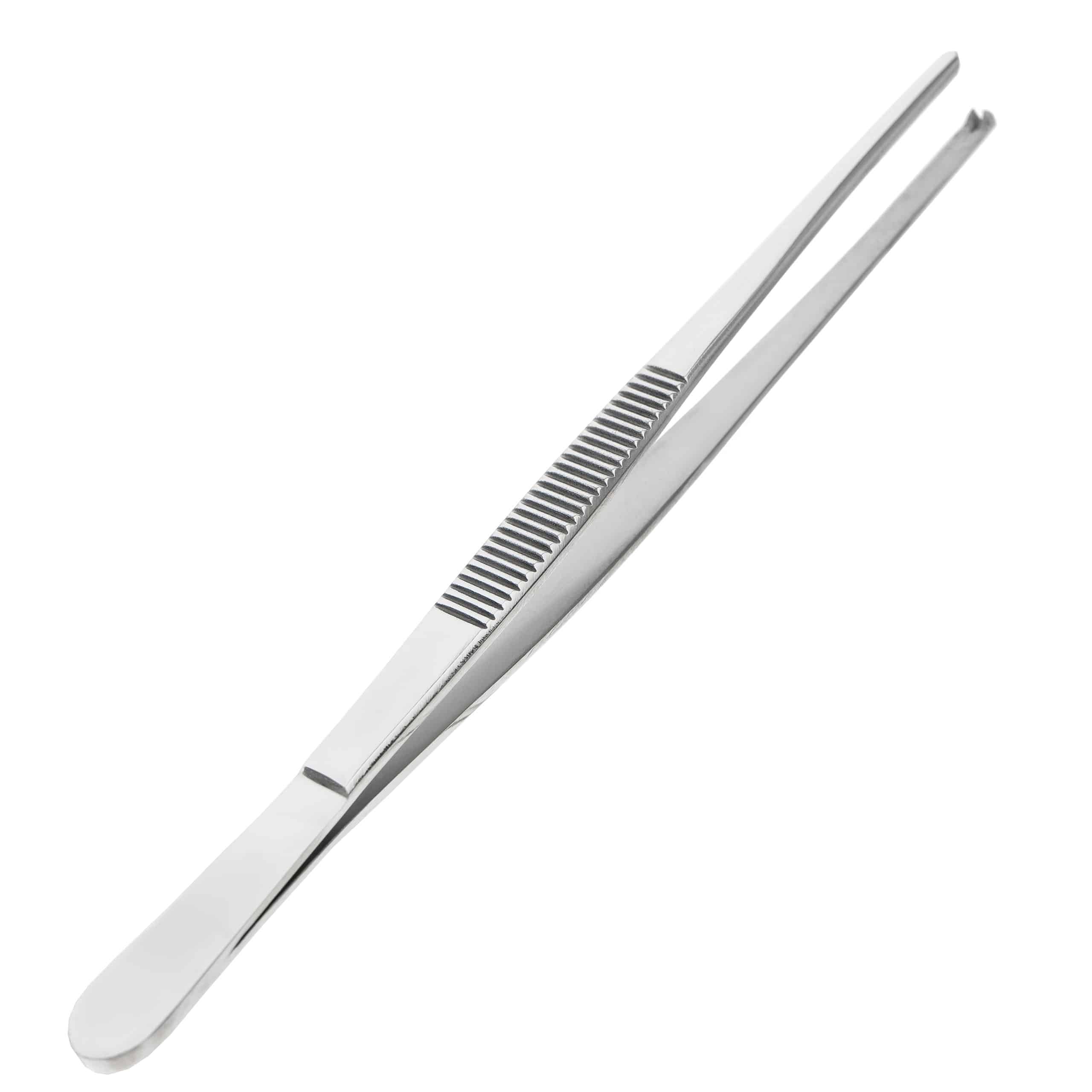 Pęseta chirurgiczna prosta z ząbkami układ 1:2 stal nierdzewna 18/8