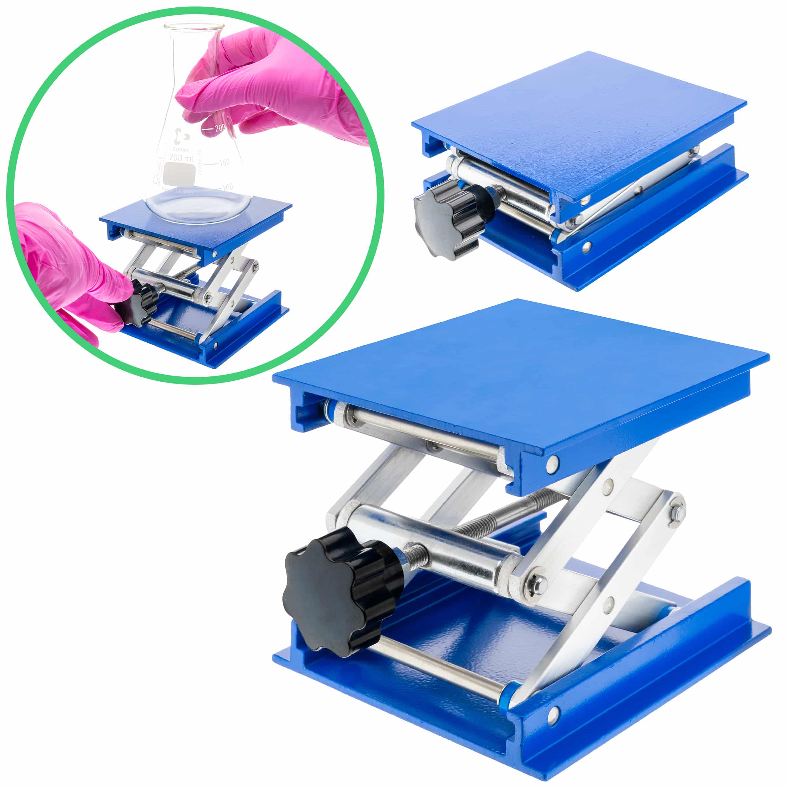 Podnośnik laboratoryjny z aluminium