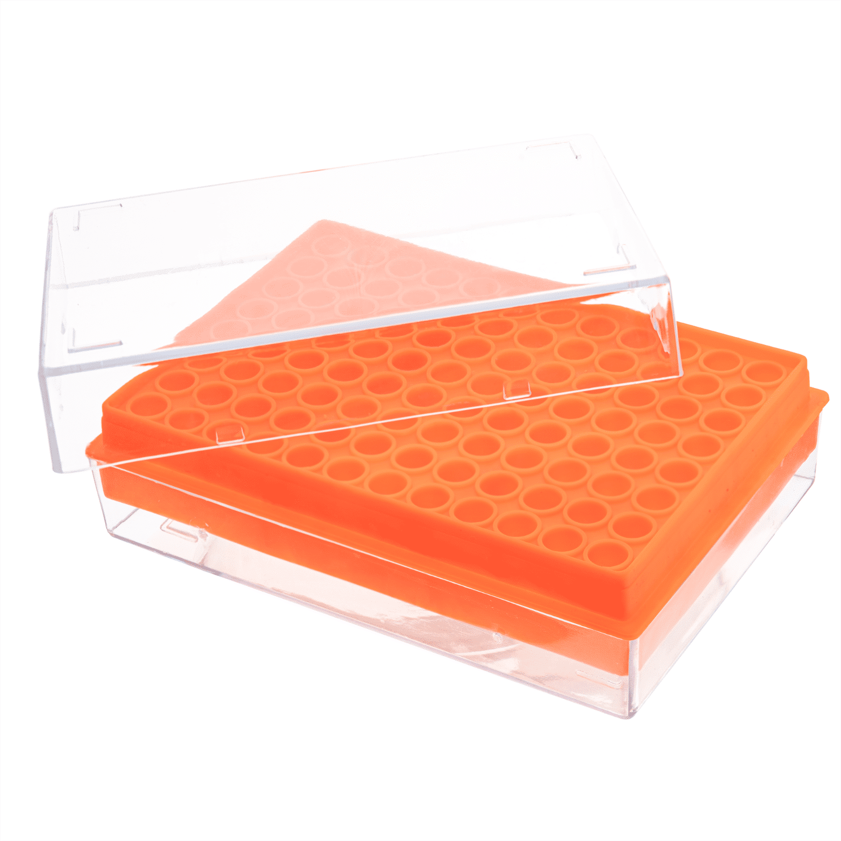 Statyw na probówki PCR 0,2 ml, 96 miejsc, pokrywka PC