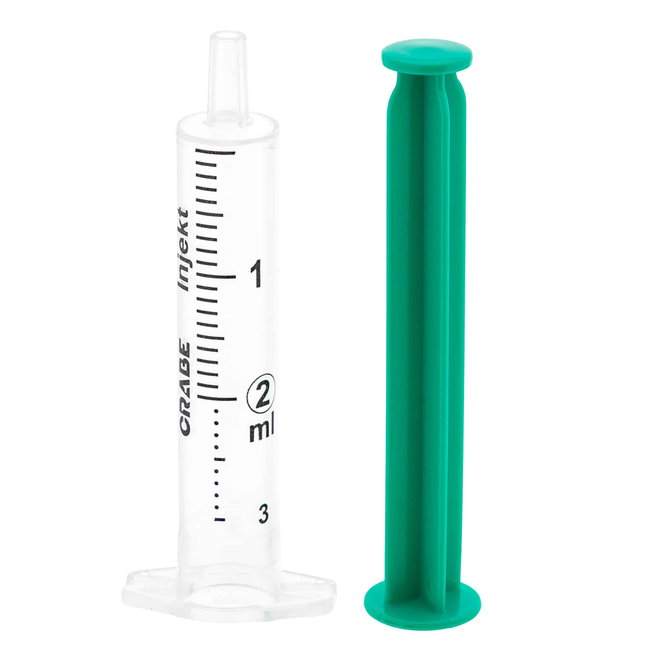 CRABE Strzykawka dwuczęściowa, luer, sterylna, 100 szt.