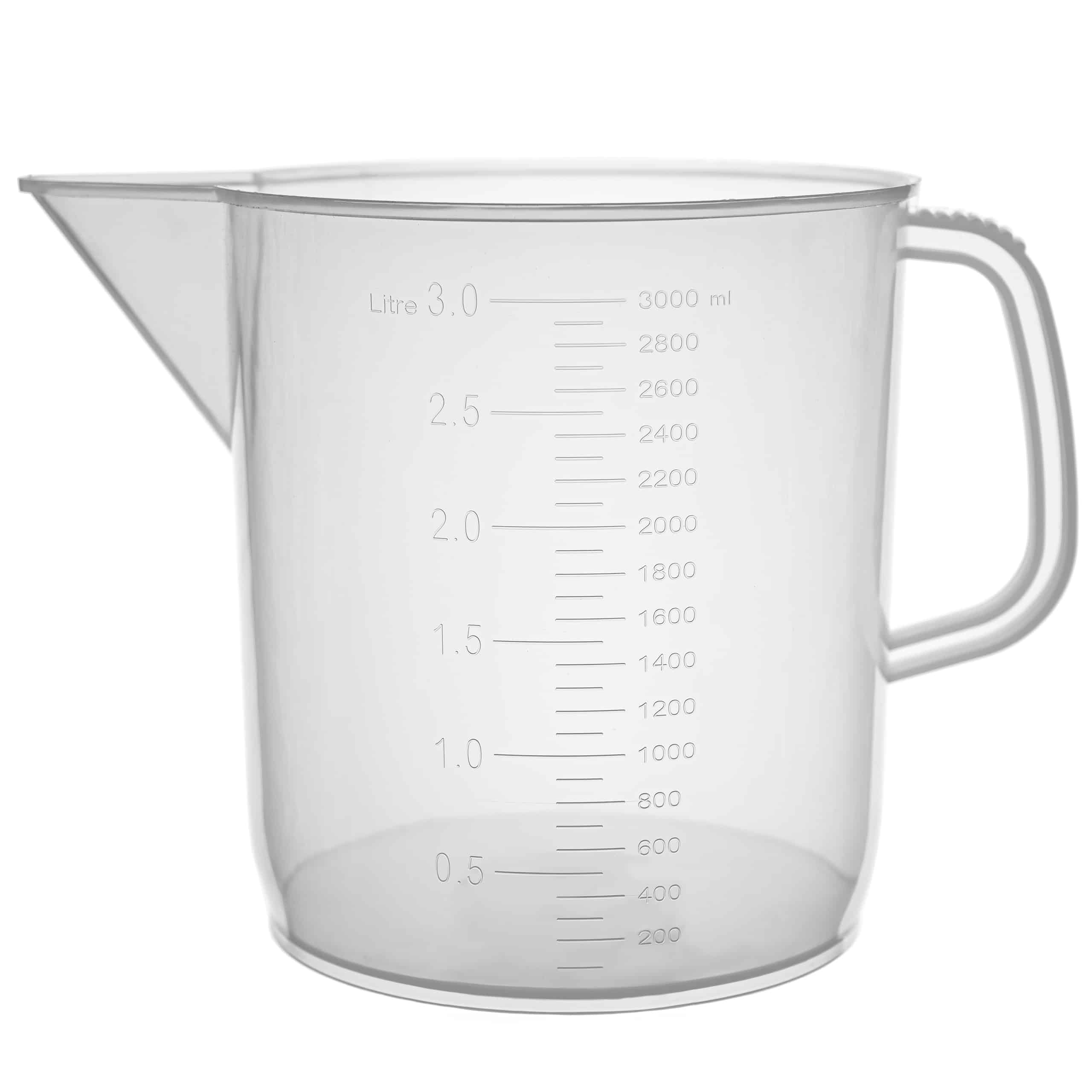 Zlewka z uchem plastikowa, polipropylen PP