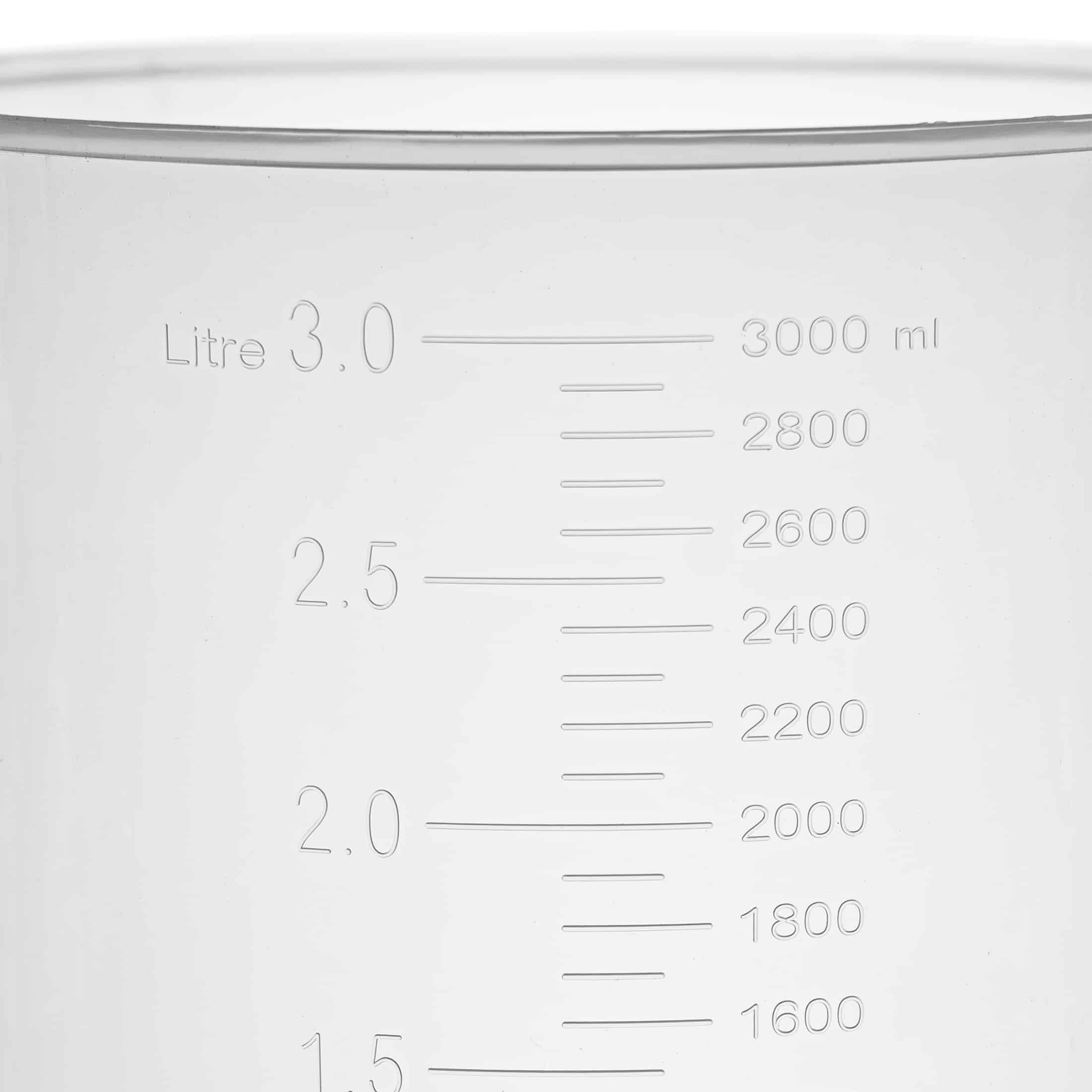 Zlewka z uchem plastikowa, polipropylen PP