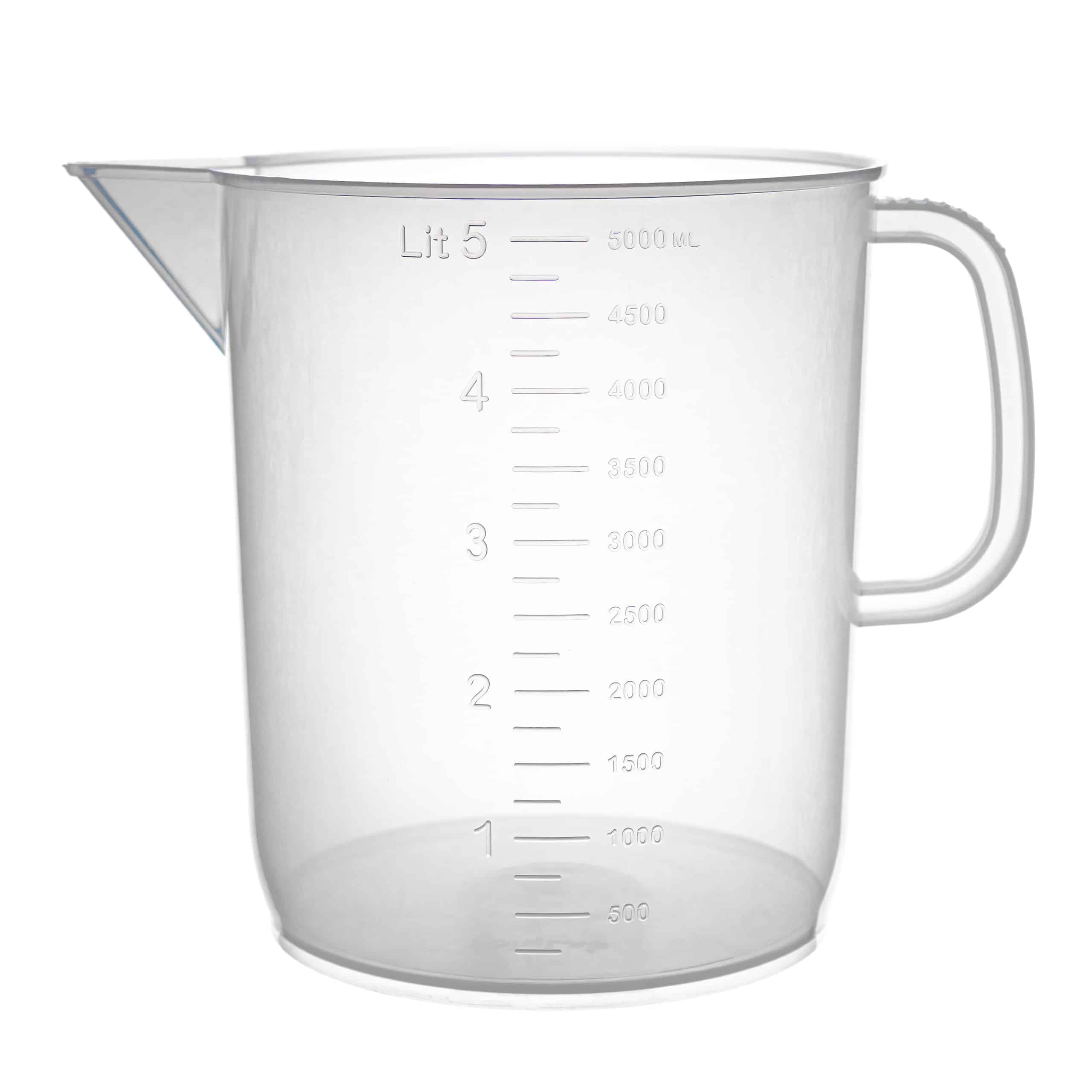 Zlewka z uchem plastikowa, polipropylen PP