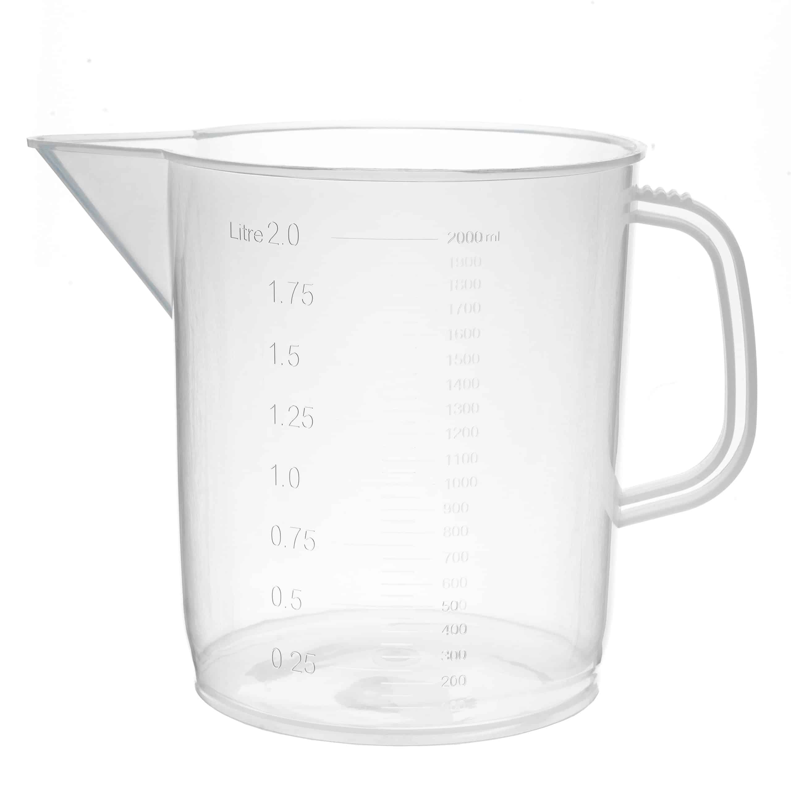 Zlewka z uchem plastikowa, polipropylen PP