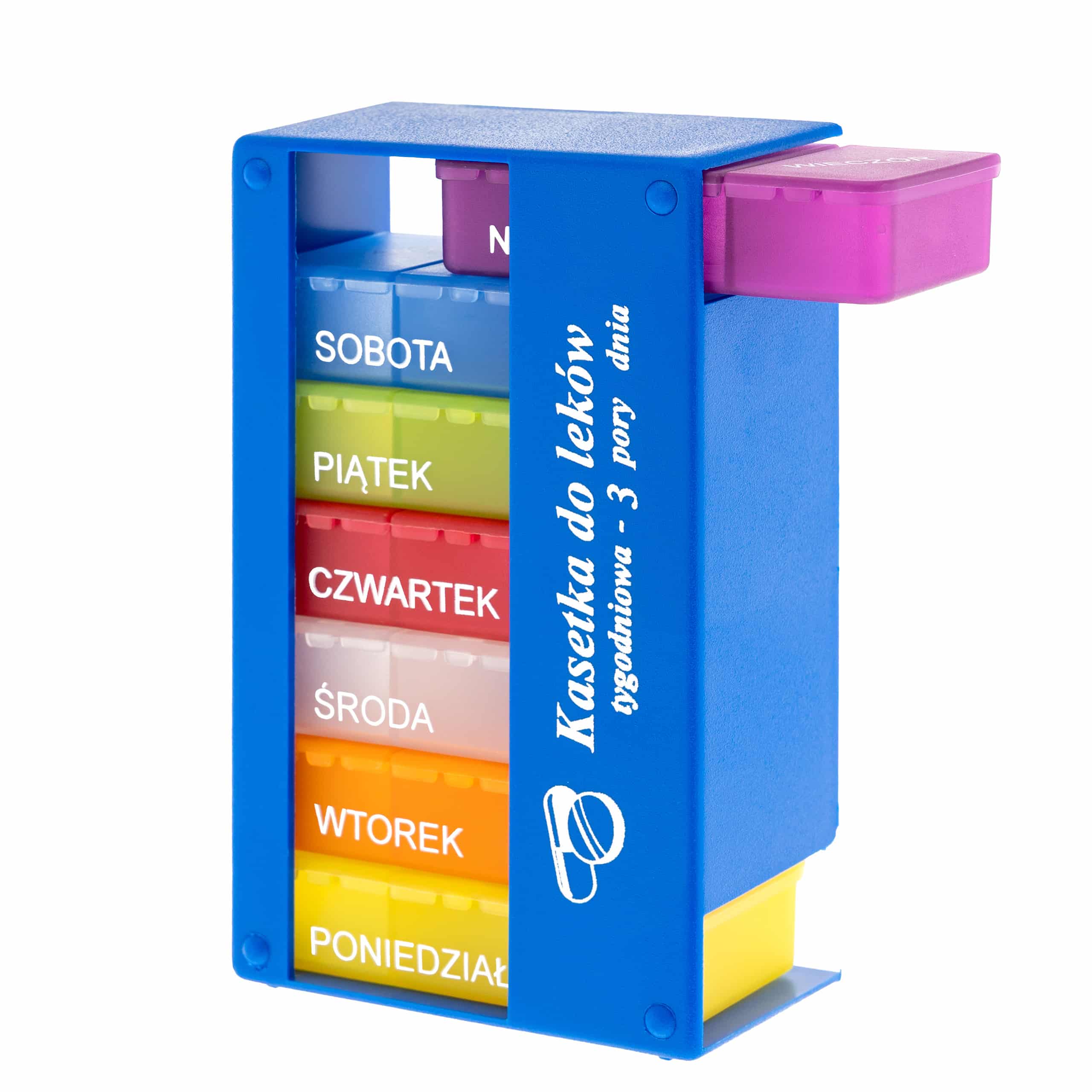 Kasetka na leki, tygodniowa – 3 pory dnia | MINI 7×3