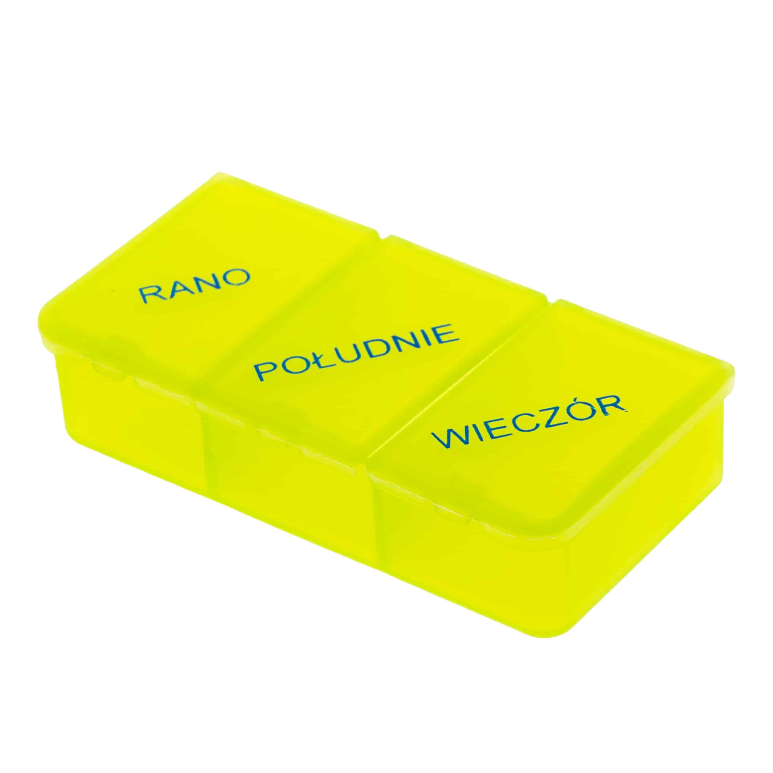 Kasetka na leki, jednodniowa – 3 pory dnia | MINI 3×1