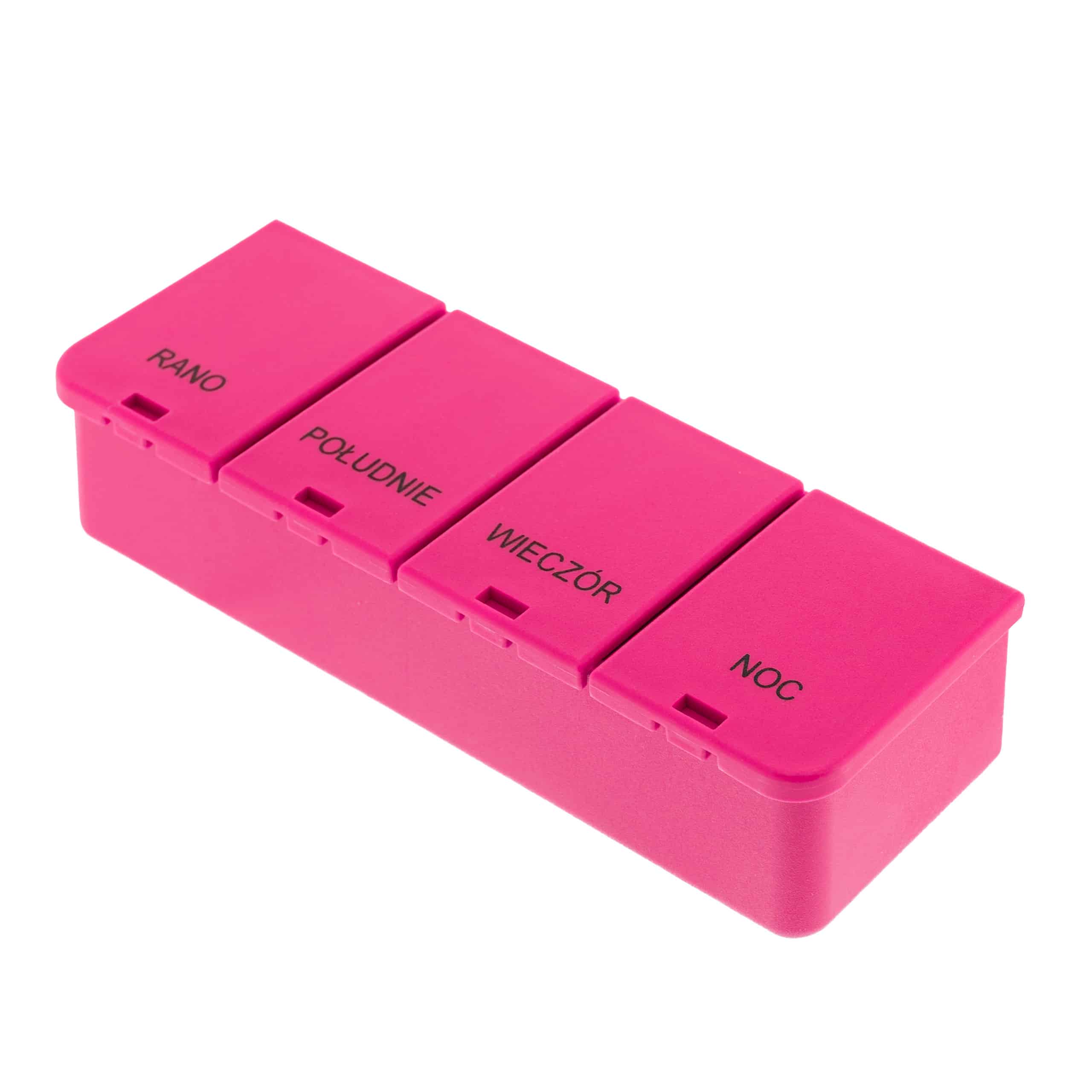 Kasetka na leki, jednodniowa – 4 pory dnia | BigBox 1×4