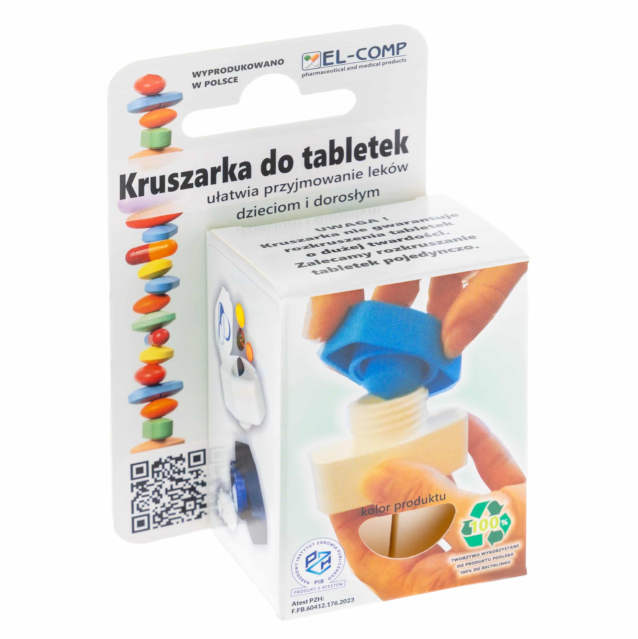 Kruszarka do tabletek, atest PZH