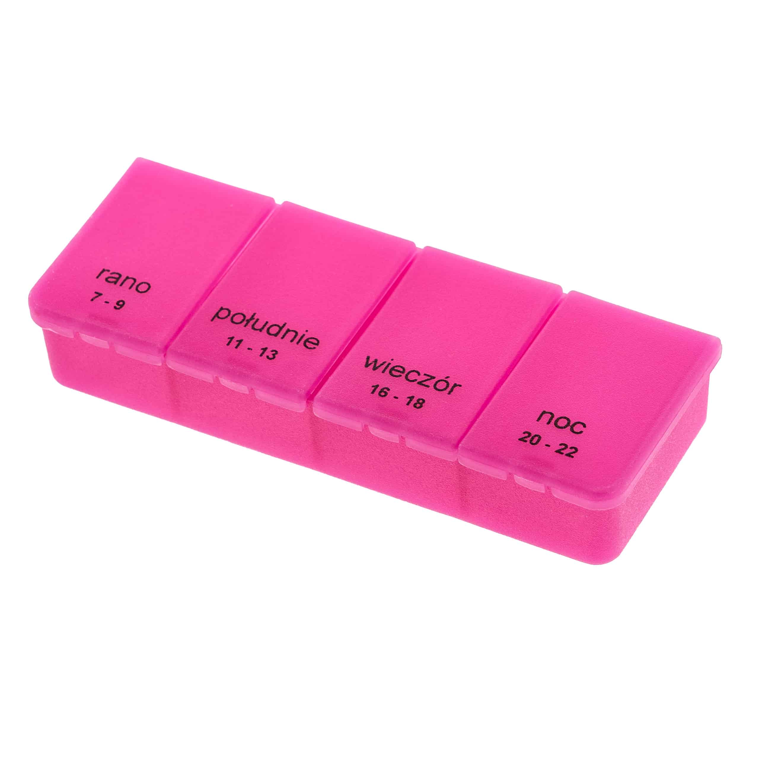 Kasetka na leki, jednodniowa – 4 pory dnia | Elena Mini 1×4