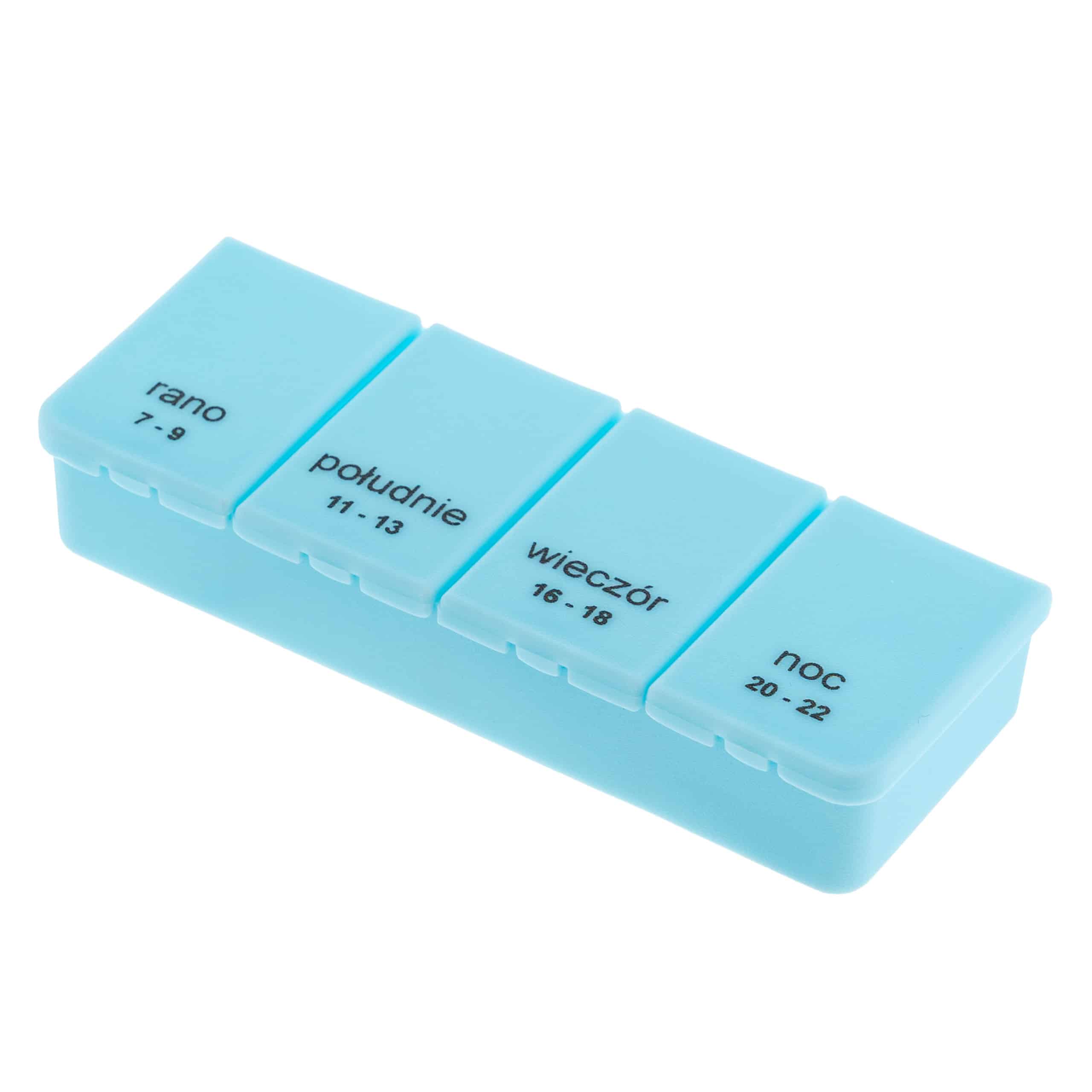 Kasetka na leki, jednodniowa – 4 pory dnia | Elena Mini 1×4