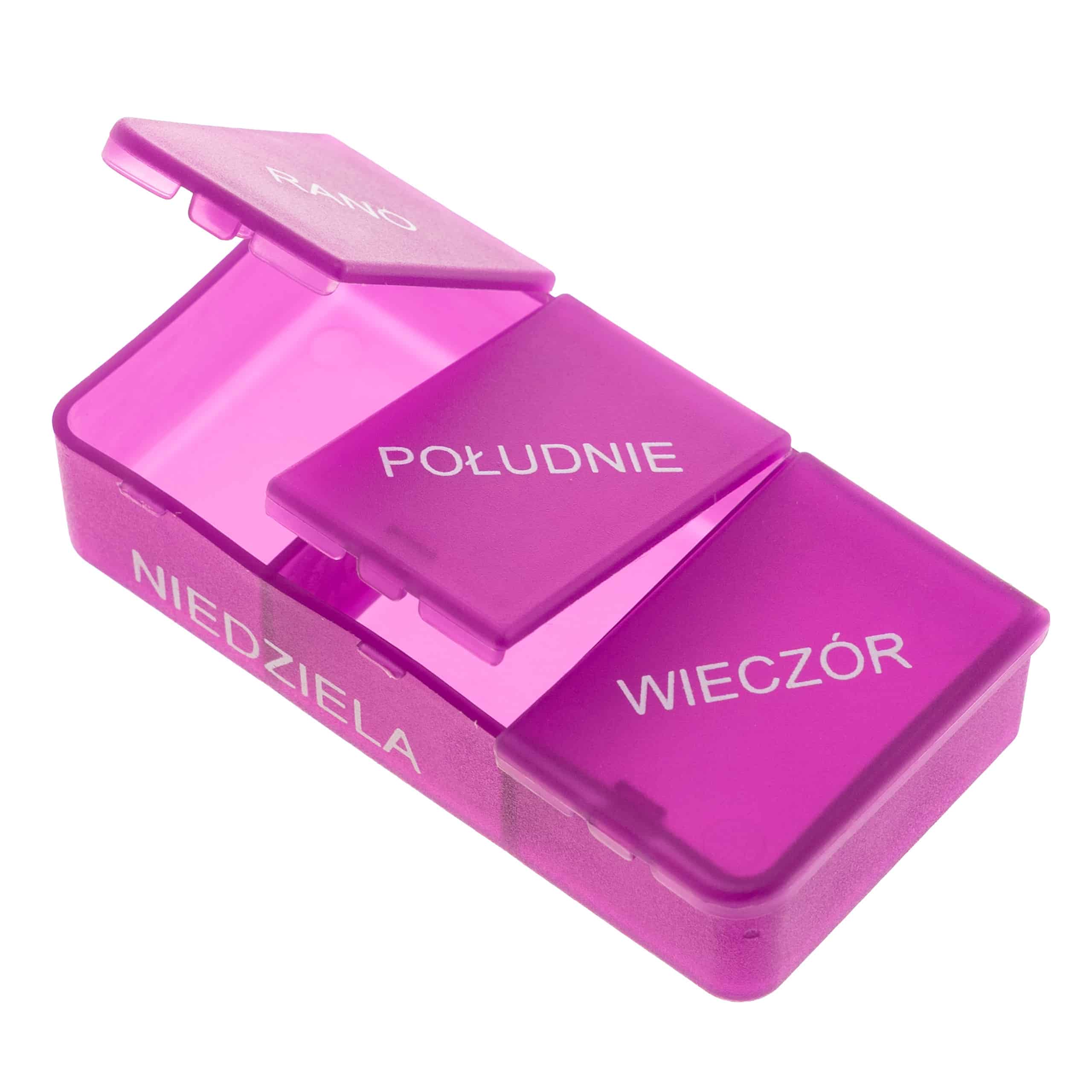 Kasetka na leki, tygodniowa – 3 pory dnia | MINI 7×3