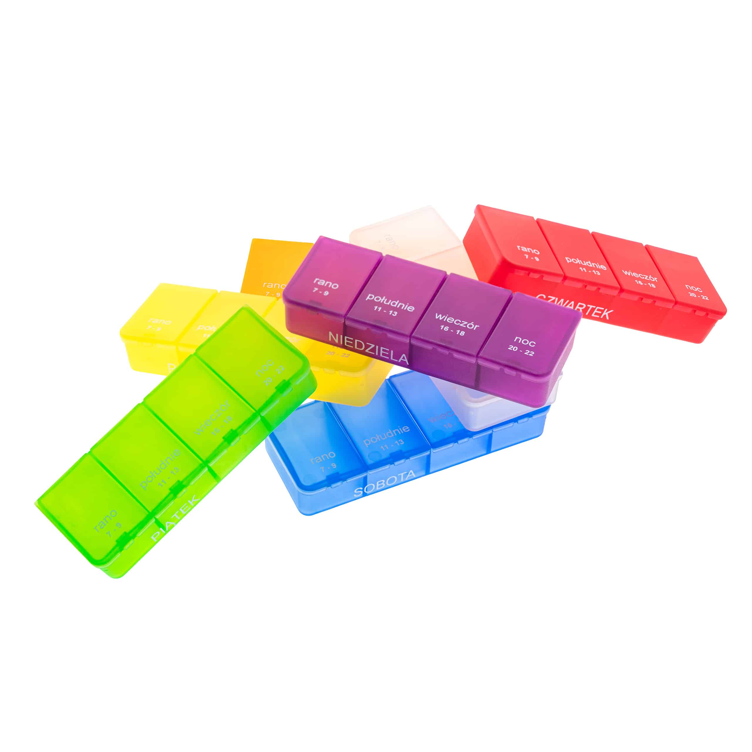 Kasetka na leki, tygodniowa – 4 pory dnia | Elena 4×7