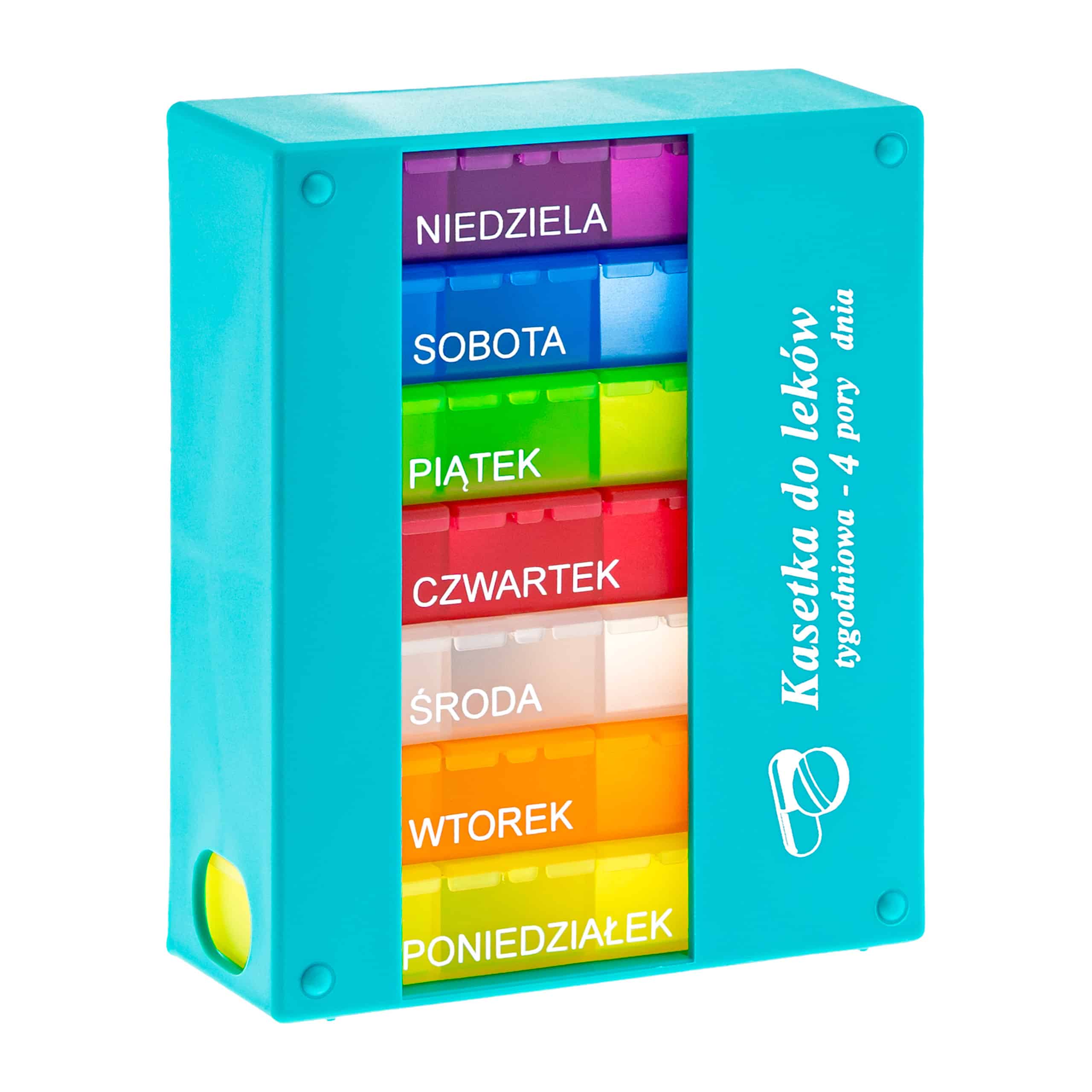 Kasetka na leki, tygodniowa – 4 pory dnia | Elena 4×7