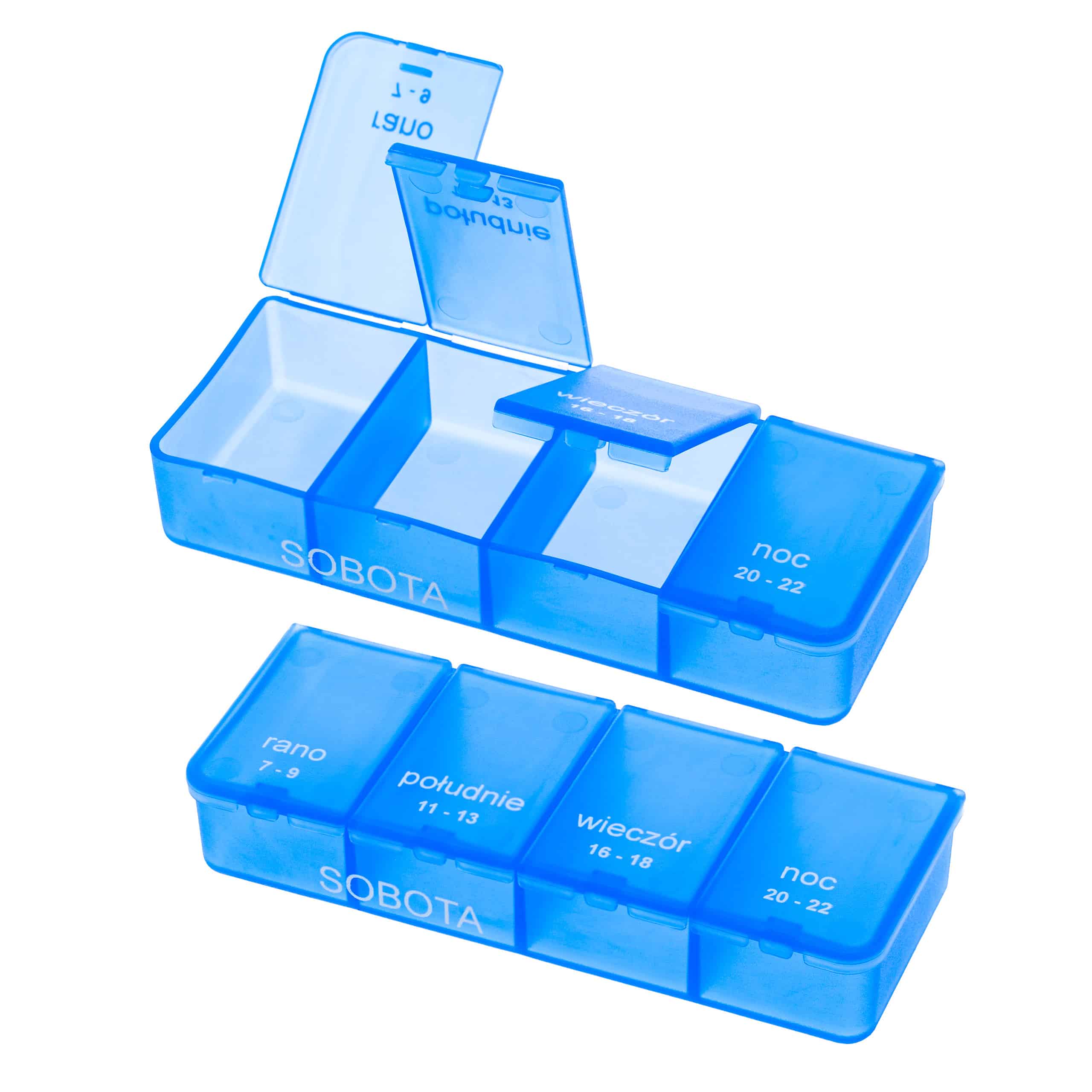 Kasetka na leki, tygodniowa – 4 pory dnia | Elena 4×7