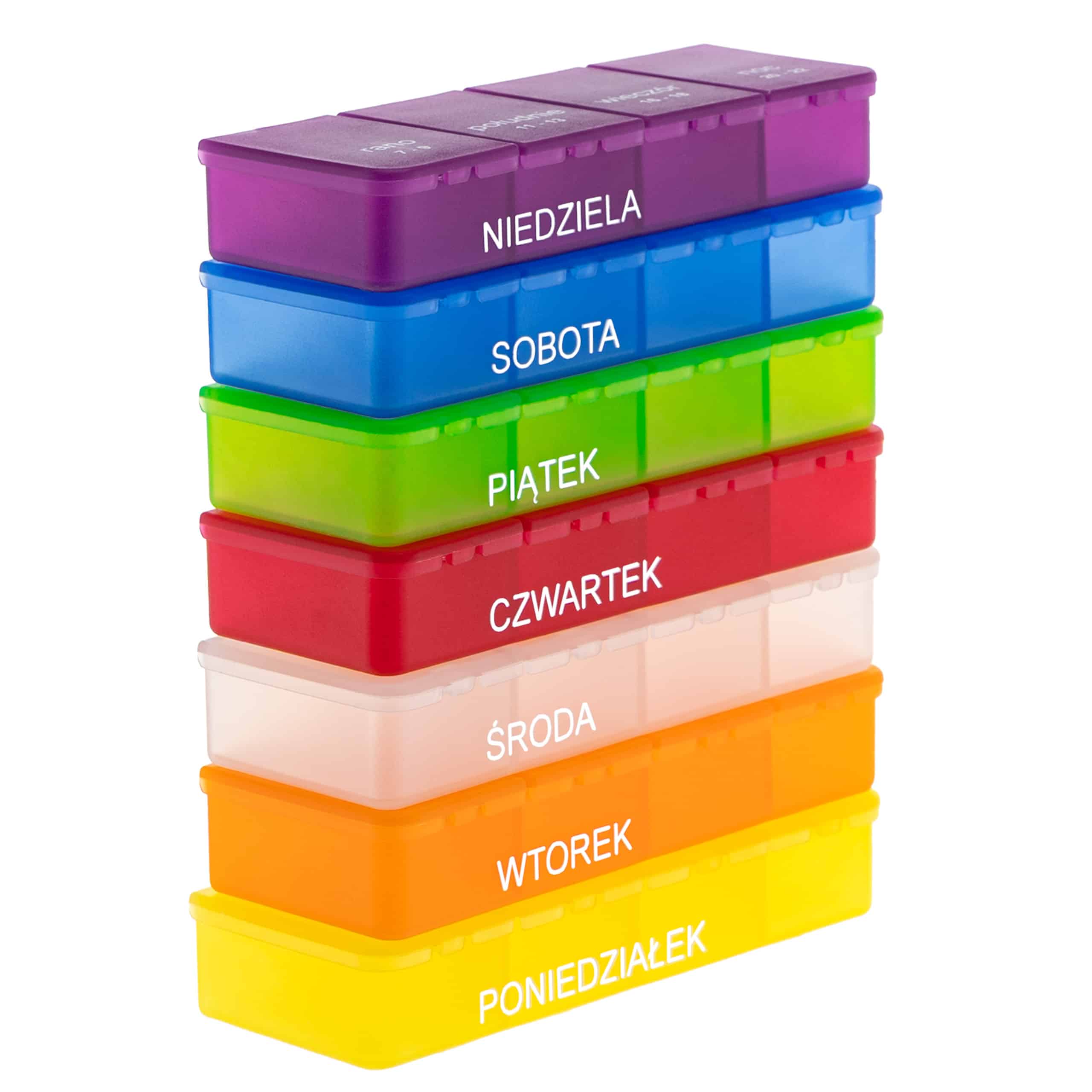 Kasetka na leki, tygodniowa – 4 pory dnia | Elena 4×7