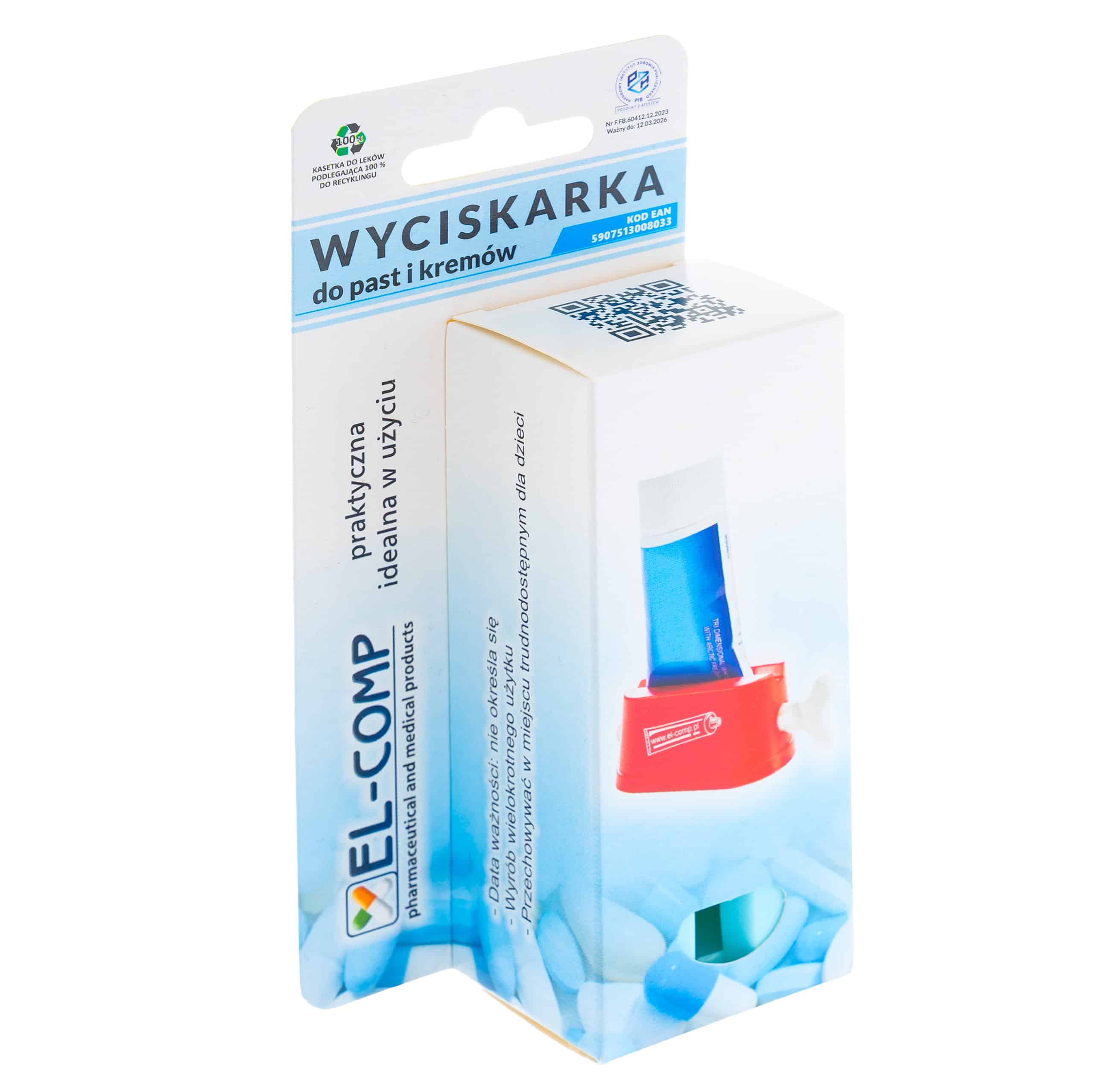 Wyciskarka do past i kremów, atest PZH