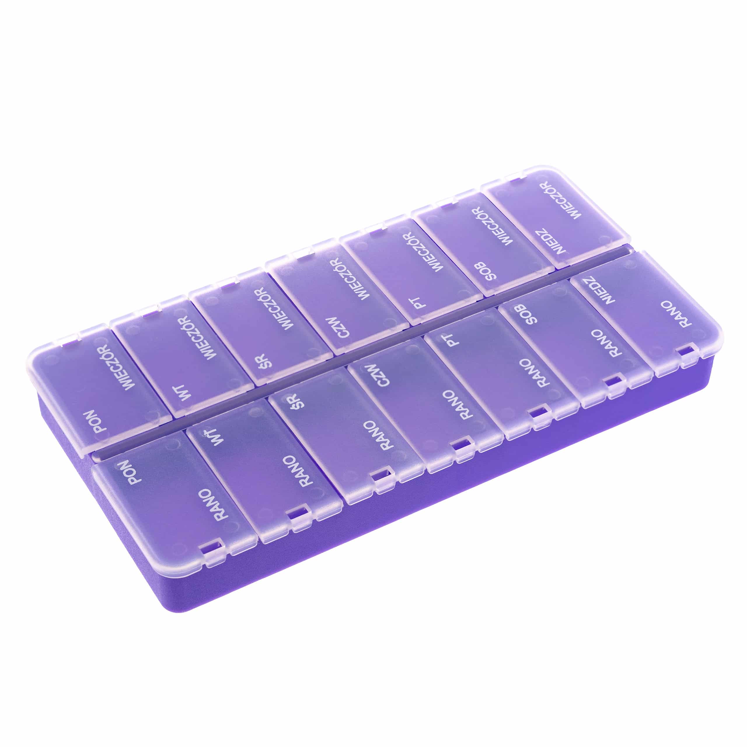 Kasetka na leki, tygodniowa – 2 pory dnia