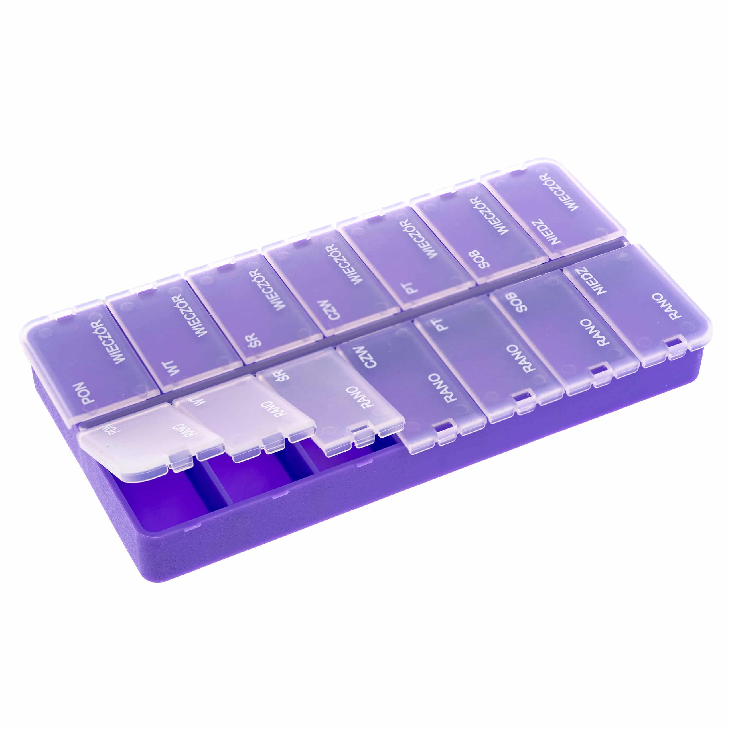 Kasetka na leki, tygodniowa – 2 pory dnia