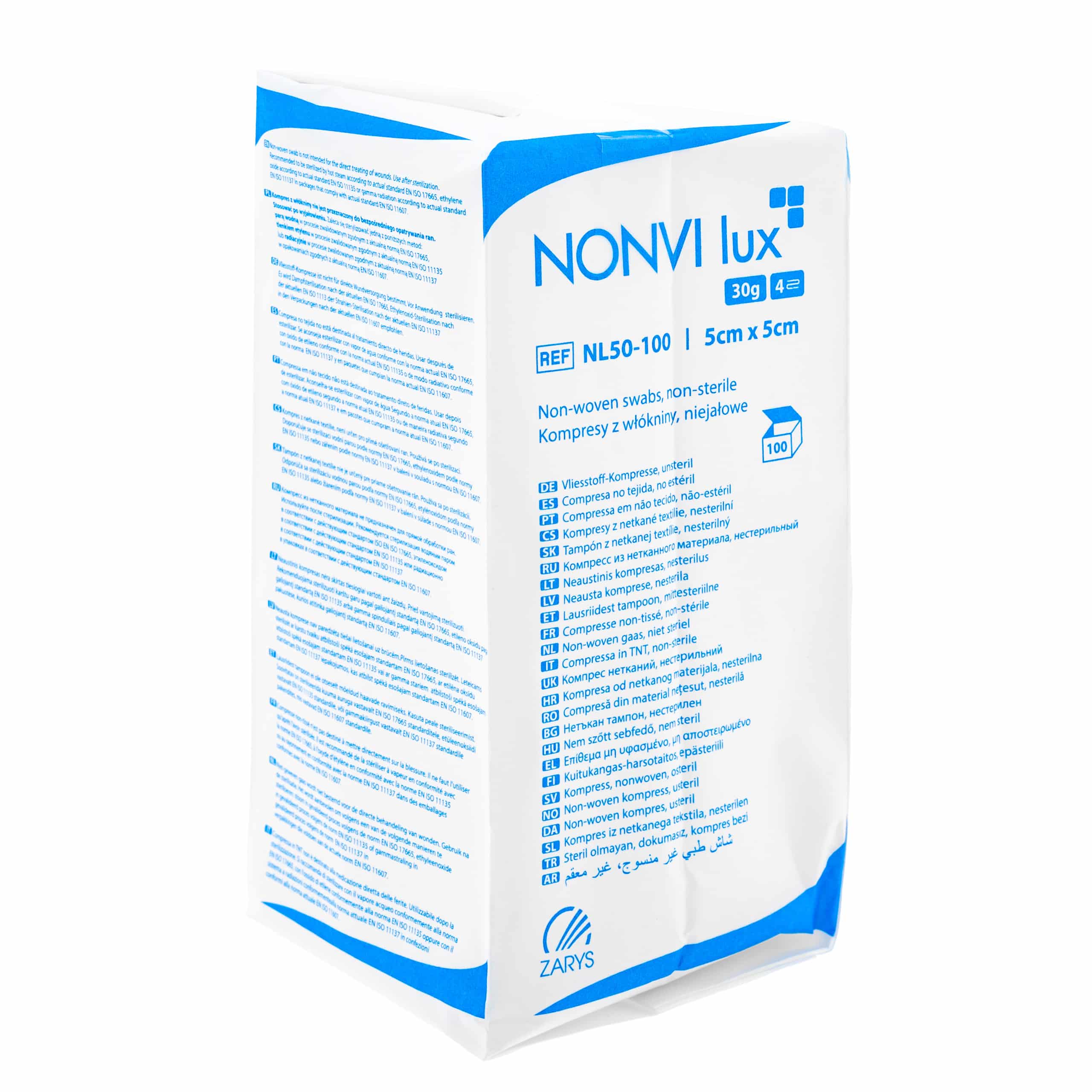 NONVI lux Kompres włókninowy, 100 szt.