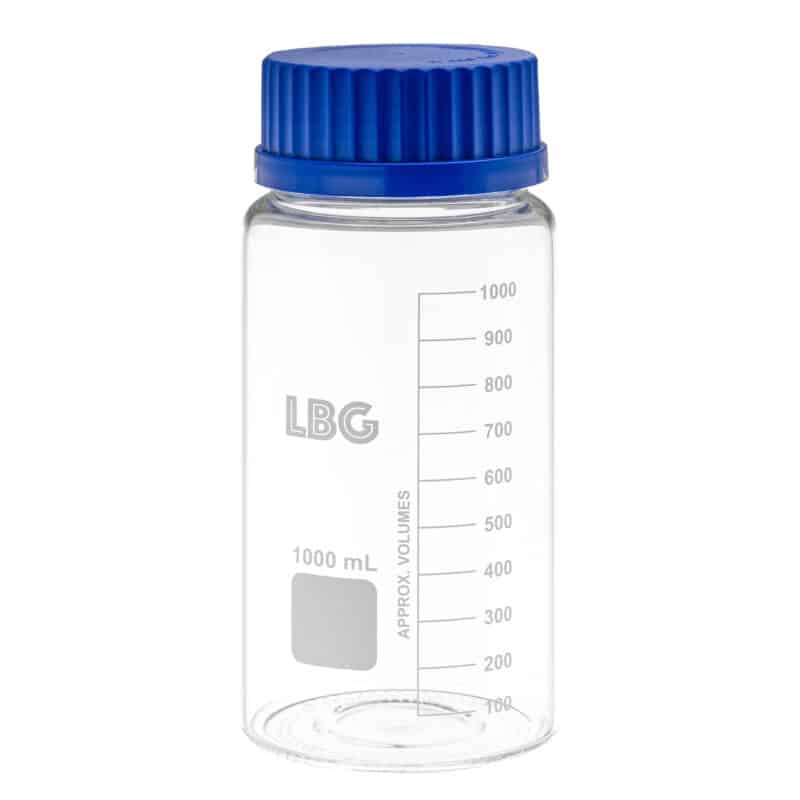 LABBOX Butelka laboratoryjna szklana, gwint GL80