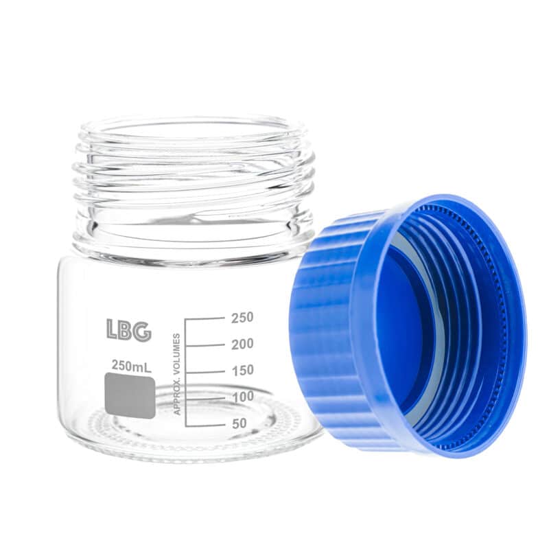 LABBOX Butelka laboratoryjna szklana, gwint GL80