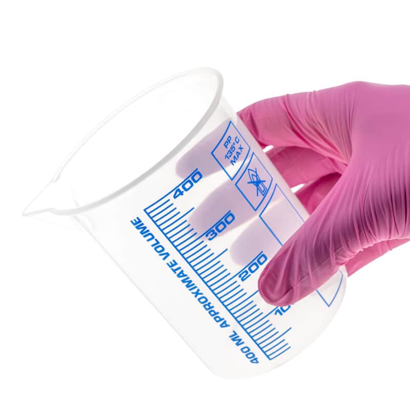 Zlewka plastikowa niska laboratoryjna, PP