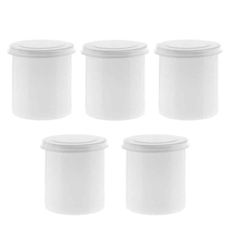 Pojemnik HDPE 100 ml z wciskaną pokrywką, zestaw 5 szt.
