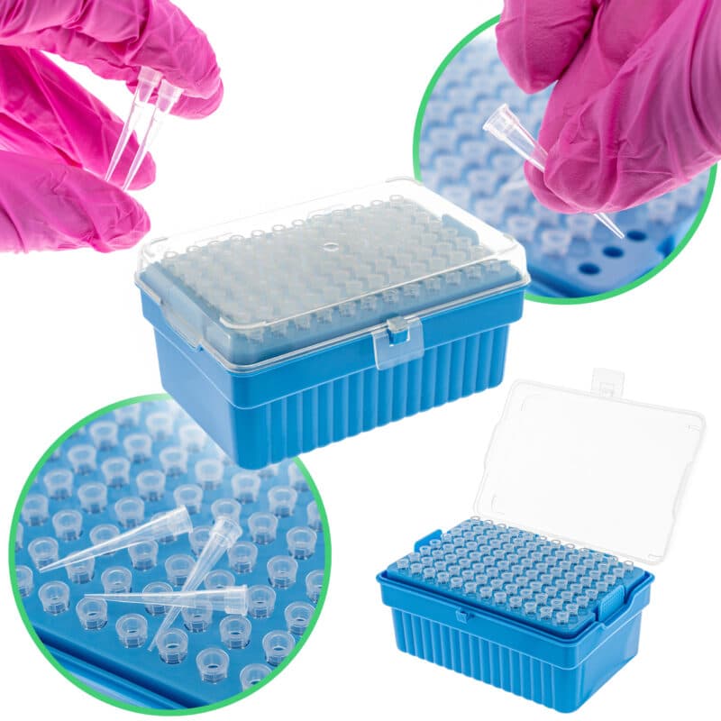 Biologix® Końcówki do pipet – sterylne, w statywie, 96 szt.