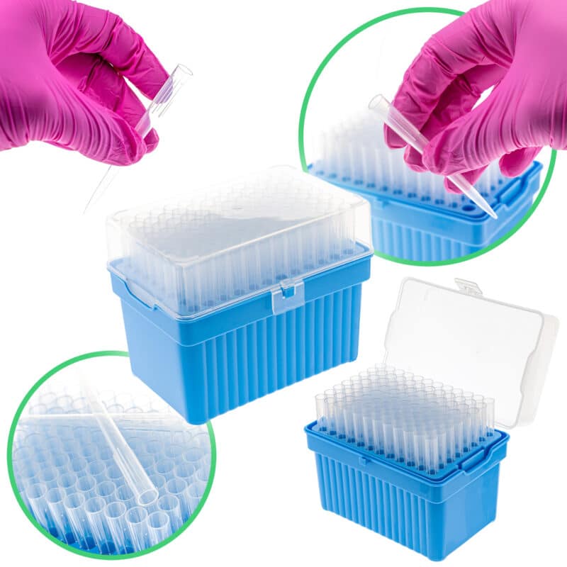 Biologix® Końcówki do pipet – sterylne, w statywie, 96 szt.