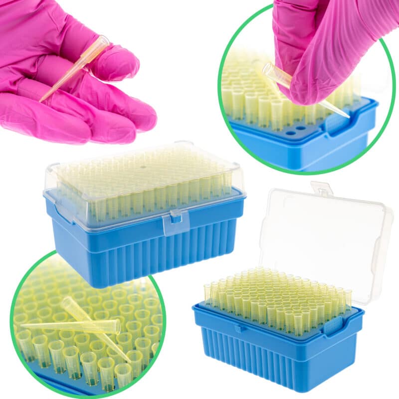 Biologix® Końcówki do pipet – sterylne, w statywie, 96 szt.